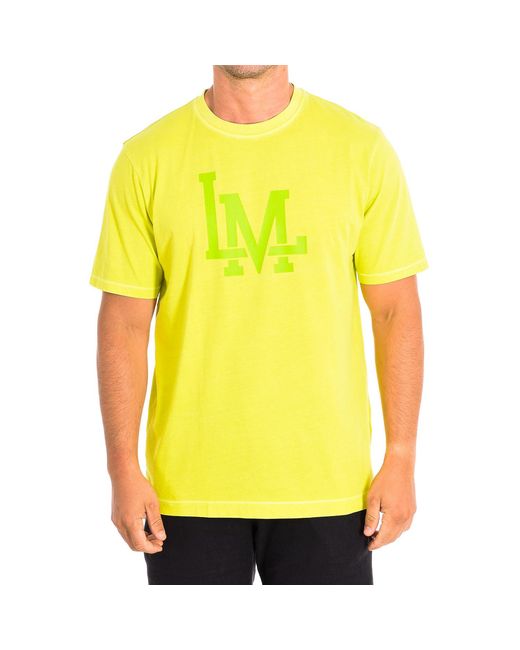 La Martina Yellow Short Sleeve T-Shirt Tmr320-Js330 for men