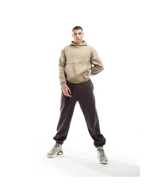 ASOS Natural Heavyweight Oversized Hoodie for men