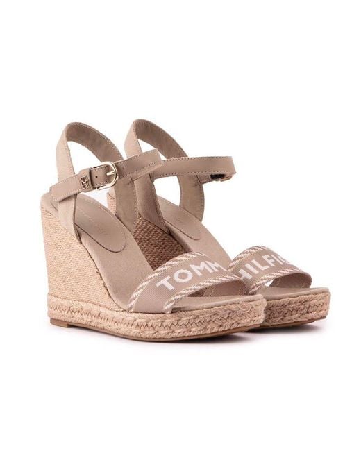Tommy Hilfiger Pink Essential Espadrille Sandals