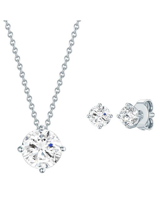 Rafaela Donata Metallic Sterling Set (Necklace + Earring)