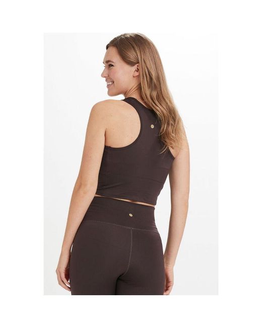 Sosandar Gray Mocha Racerback Super-Sculpt Sports Bra