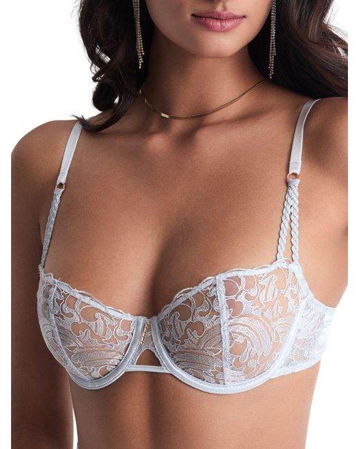 Aubade Brown Satin Memories Half Cup Bra