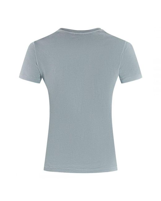Parajumpers Blue Cristie Brand Logo Vapour T-Shirt