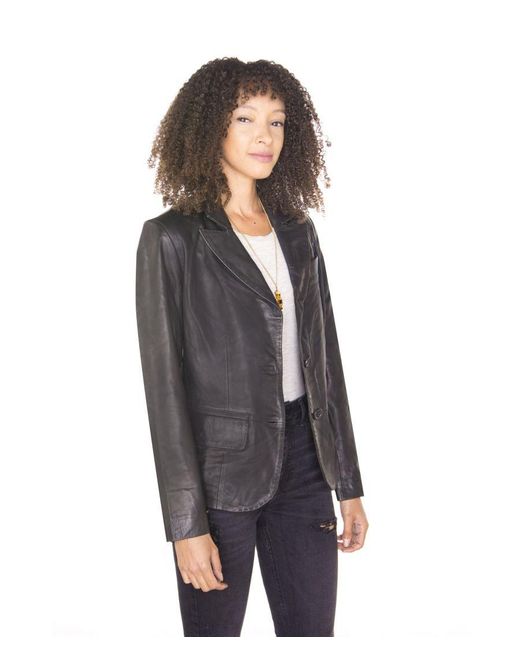 Infinity Leather Gray Blazer Jacket-Seregno