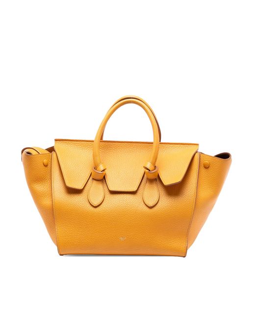 Céline Metallic Pre-Owned Small Grained Calfskin Tie Knot Handbag