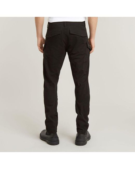 G-Star Black G-Star Raw Cargo Regular Tapered Pants for men