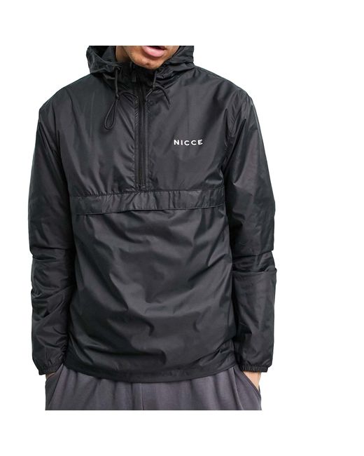 Nicce London Black Cora Kagoule Jacket for men
