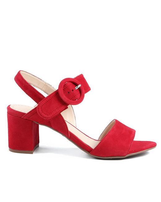 Jones Bootmaker Red Garnett Smart Leather Sandals