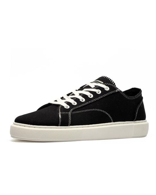 Jack & Jones Black Aspire Canvas Trainers for men