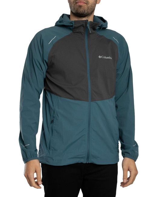 Columbia Tech Ii Wind Full Zip Jacket in het Blue voor heren