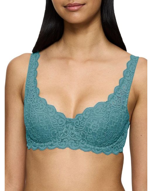 Triumph Blue Amourette Whp Half Cup Padded Bra