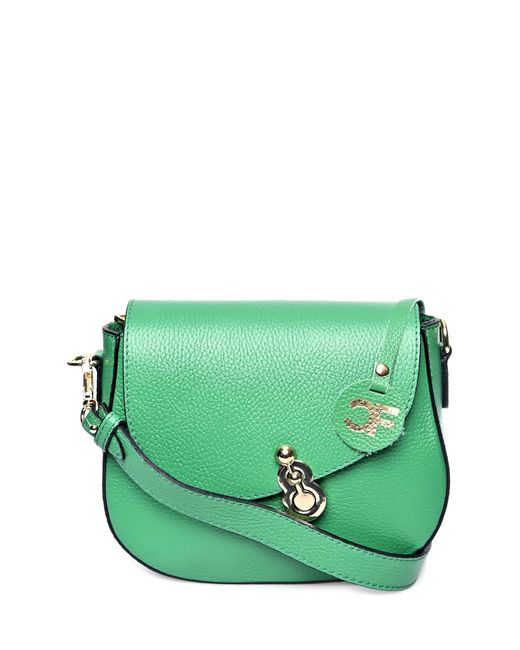 Carla Ferreri Green Rindsledertasche