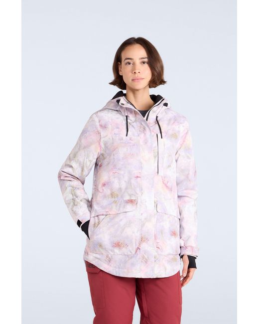 Mountain Warehouse White 'Tignes' Printed Ski Jacket Waterproof Breathable Winter Coat