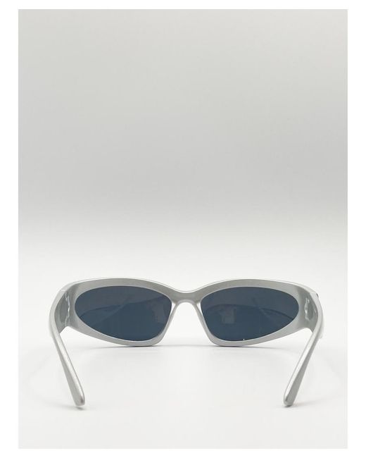 SVNX Blue Racer Stlye Plastic Frame Sunglasses for men