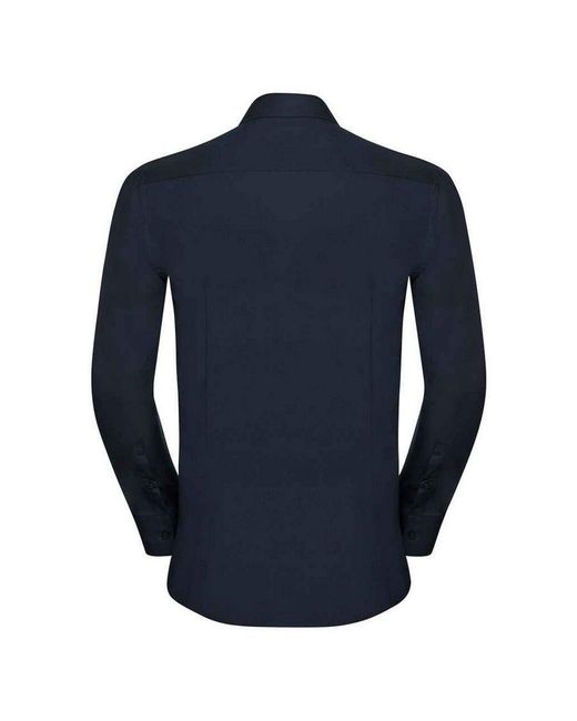 Russell Blue Collection Ultimate Stretch Long-Sleeved Formal Shirt (Bright) for men