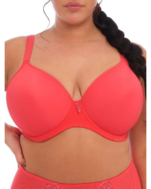 Elomi Red Bijou Banded Moulded Plunge T-Shirt Bra