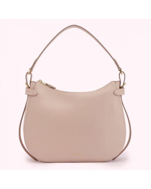 Lulu Guinness Pebble Pink Medium Seymour Shoulder Bag