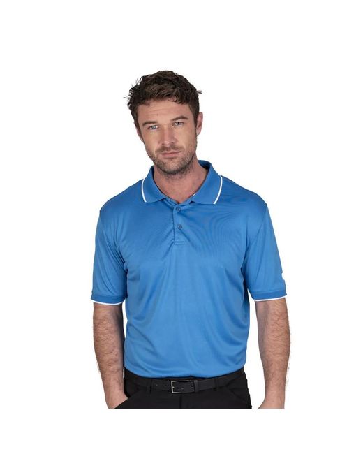 Island Green Performance Polo Shirt (hemelsblauw) in het Blue voor heren