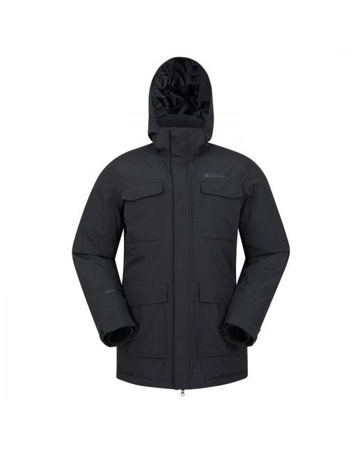 Mountain Warehouse Blue Concord Extreme Down Long Length Jacket () for men