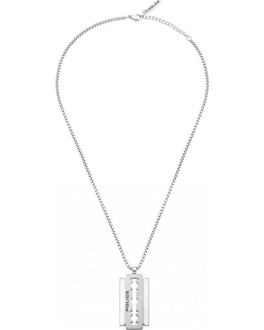 Police Blue Peagn0005501 Razorblade Necklace for men