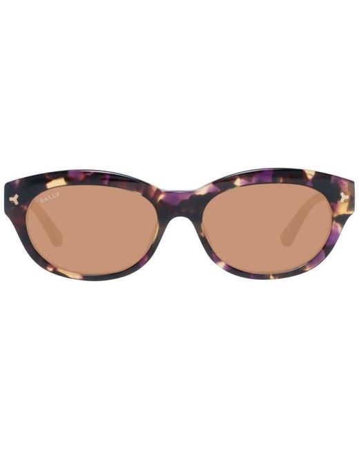 Bally Brown Oval Sunglasses