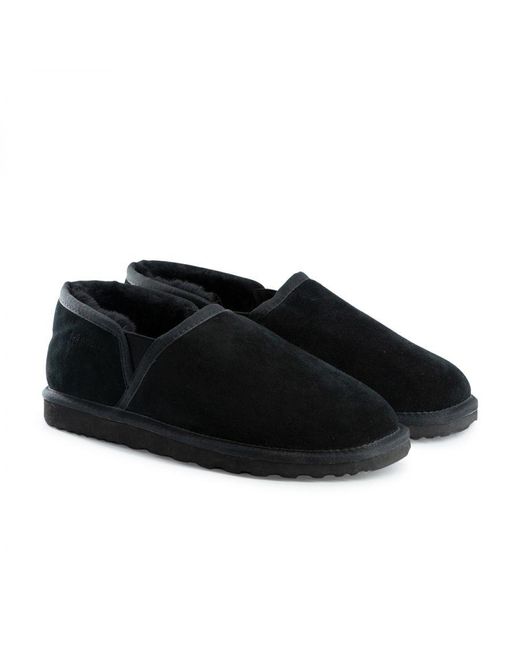 Aus Wooli Black Australia Newcastle Easy Slip-On Slippers