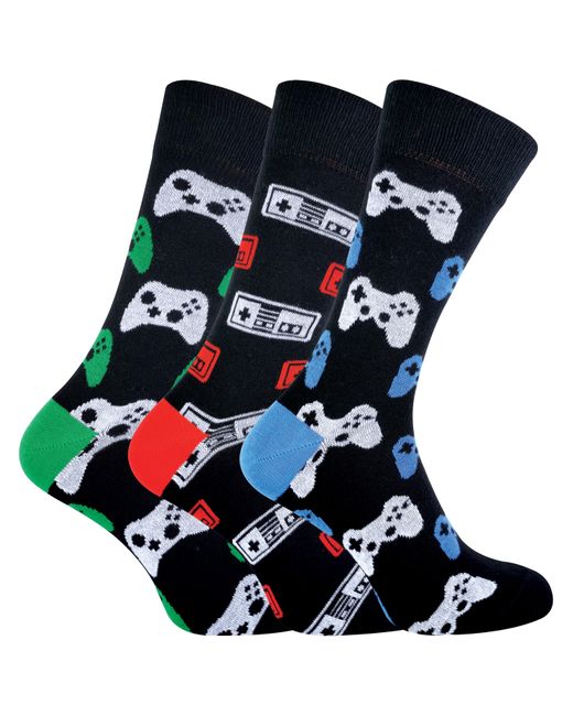 Sock Snob Blue Retro Gaming Funky Novelty Video Game Socks 6-11 for men