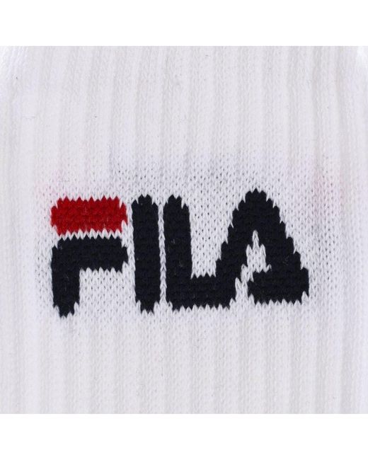 Fila White Pack-3 High-Top Socks F9505