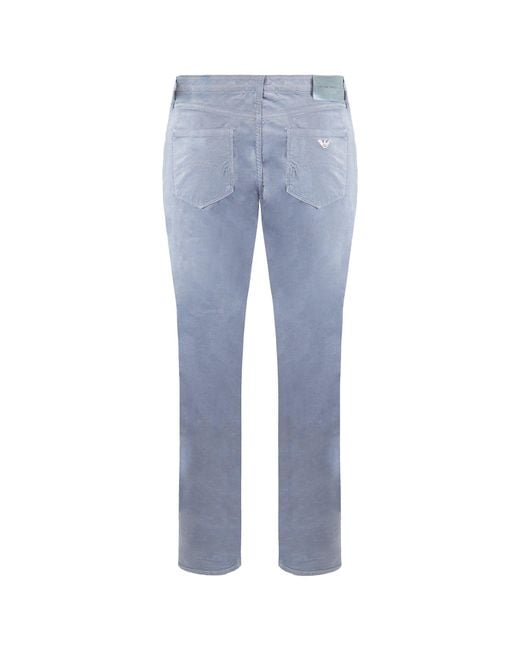 Emporio Armani Blue Armanij20 Skinny Fit Trousers for men