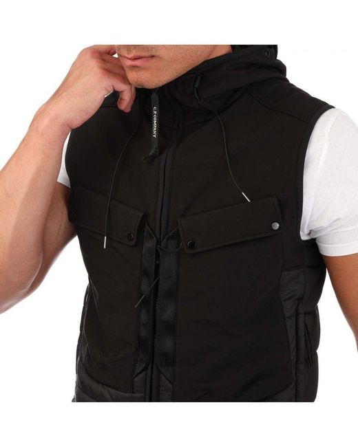 C P Company Shell-r Goggle Vest In Zwart in het Black voor heren