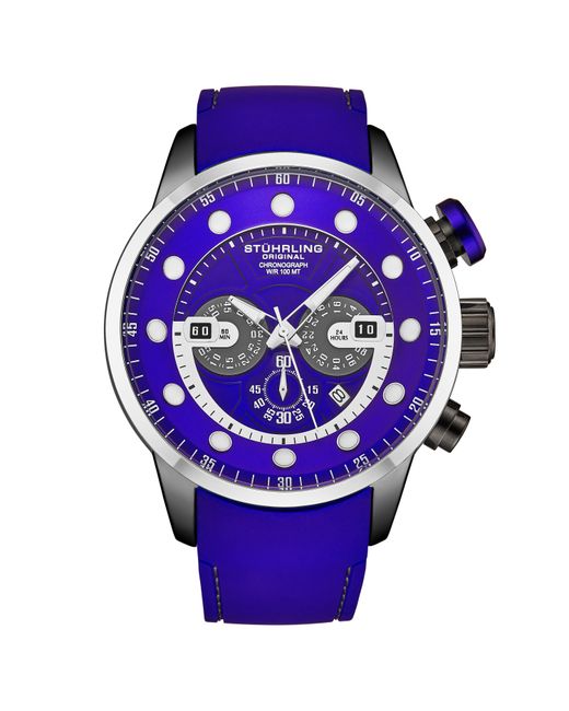 Stuhrling Purple Aquatic Force Chronograph 4053 for men