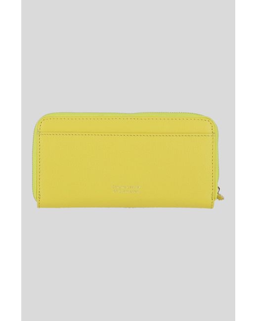 Ashwood Leather Yellow Classic Zip Around Note And Coin Purse