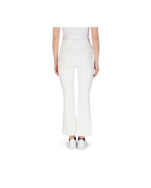 Versace 19.69 Abbigliamento Sportivo White 19V69 Trousers Zeppellin Fabric