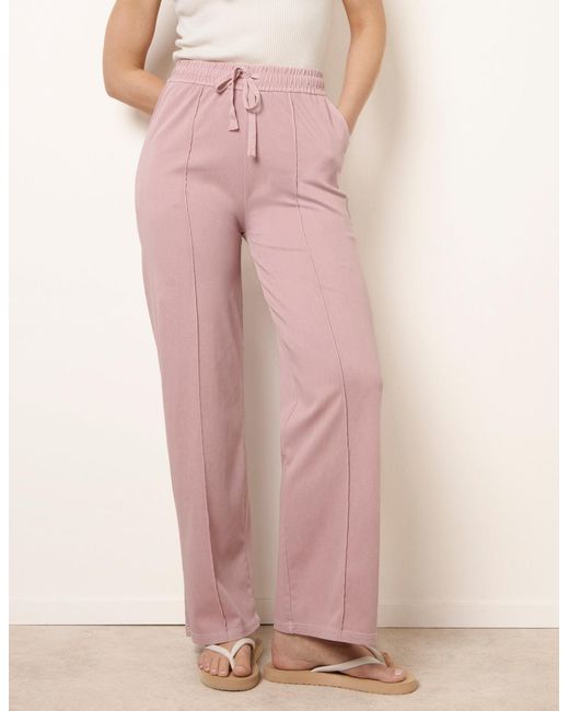 Blue Vanilla Pink Seam Detail Trousers