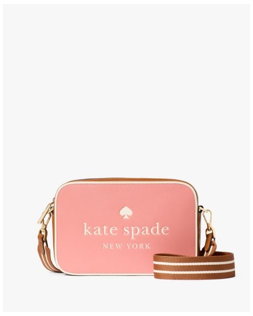 Kate Spade Pink Oh Snap Colorblock Saffiano Leather Mini Camera Bag