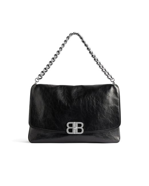 Balenciaga Grote Bb Zachte Schoudertas in het Black