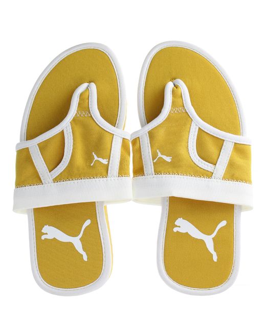PUMA Yellow Brief Case Flip-Flops