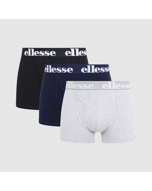 Ellesse Blue Hali 3Pk Boxers for men