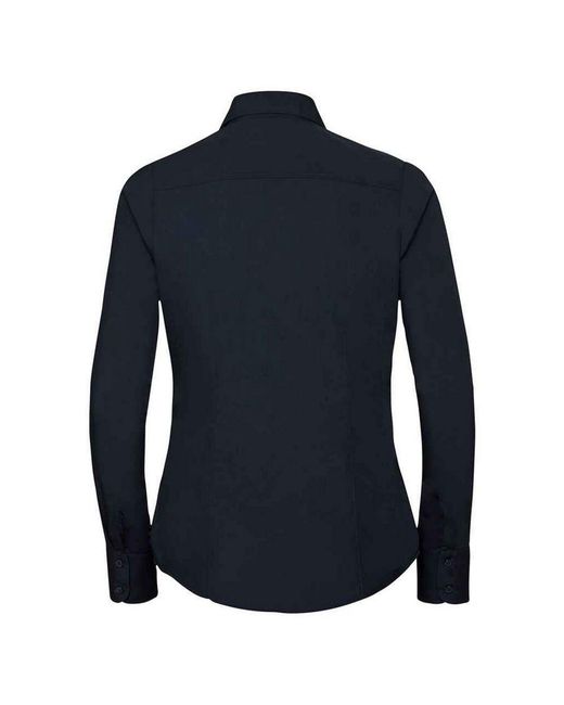 Russell Blue Collection /Ladies Poplin Fitted Long-Sleeved Formal Shirt (French)