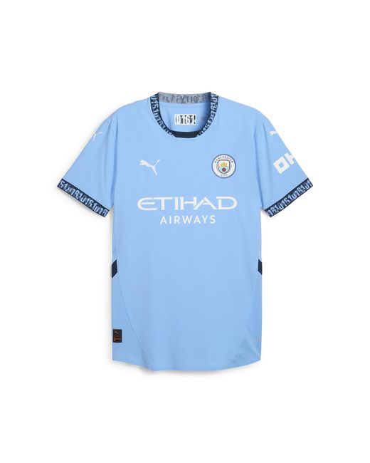 PUMA Blue Manchester City 24/25 Authentic Home Jersey for men