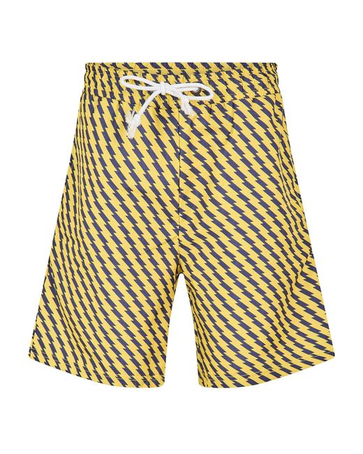 Criminal Damage Yellow Zizi Shorts for men