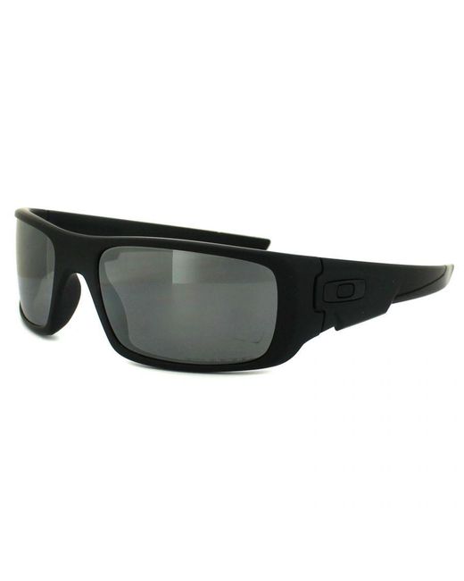 Oakley Black Wrap Matt Iridium Polarized Sunglasses for men