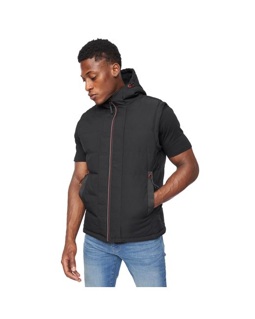 Crosshatch Black Kampnew Gilet for men