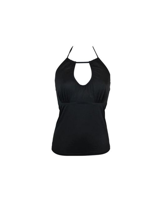 Pour Moi Blue Lbb Ring Neck Tankini Top