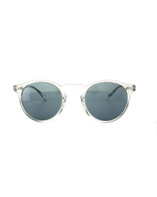 Oliver Peoples Blue Sunglasses Gregory Peck 5217 1101/R8 Crystal Photochromic for men