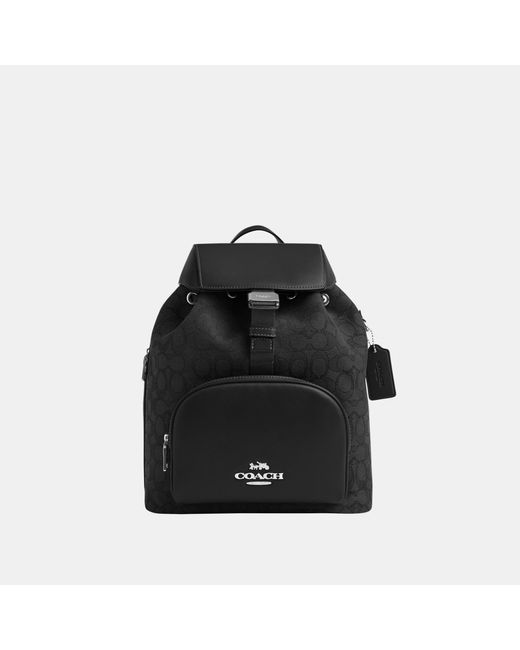 COACH Black Pace Large Backpack