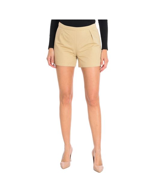 Benetton Natural Side Zipper Shorts 4Gh5590V3