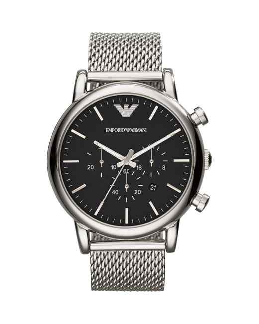Emporio Armani Gray Horloge Ar1808 Stainless Steel (Archived) for men