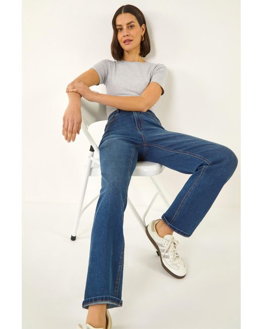 Roman Blue Straight Leg Stretch Jean