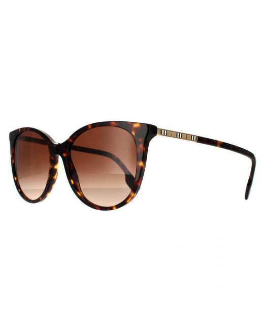 Burberry Brown Cat Eye Dark Havana Gradient Sunglasses